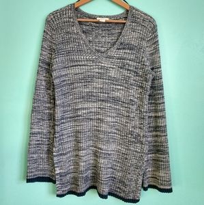 H&M navy v-neck sweater
